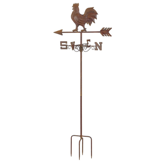 125cm Weather Vane Stake w/Rooster 46x40x125cm