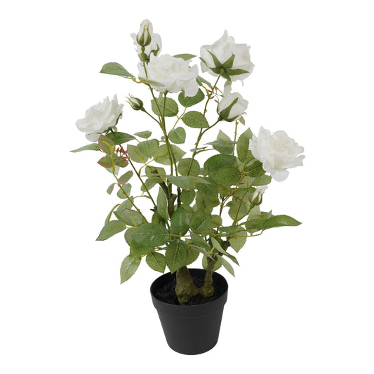 Potted Artificial Rose Bush