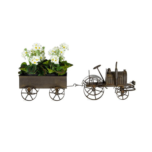 Vintage Tractor w/Wagon 71x22x23cm