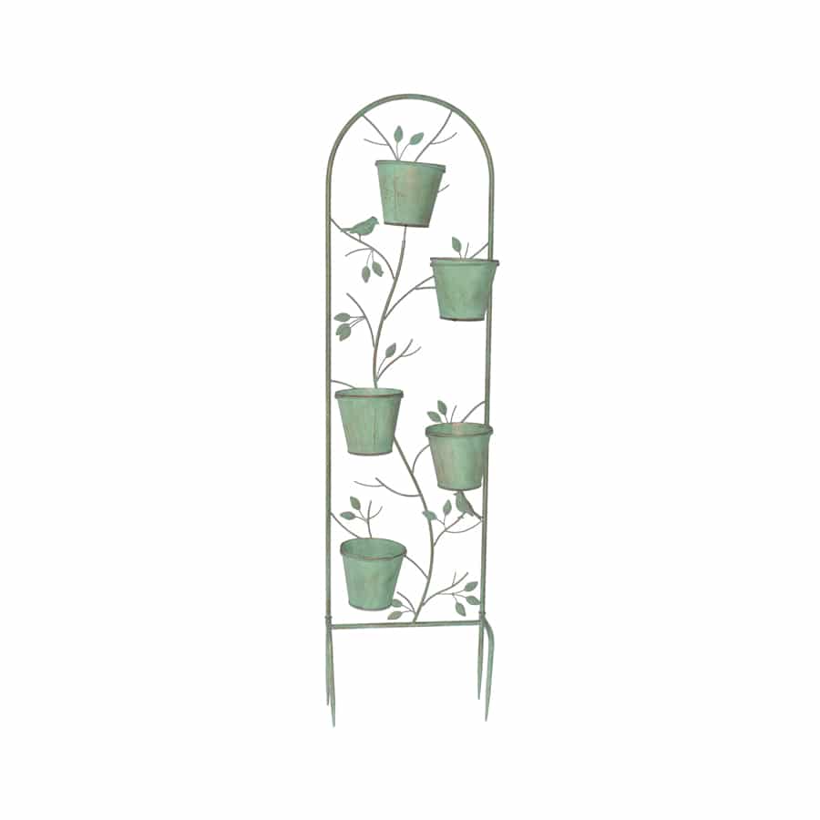 Leafy Arch Garden Stake w/5 Plant Pots