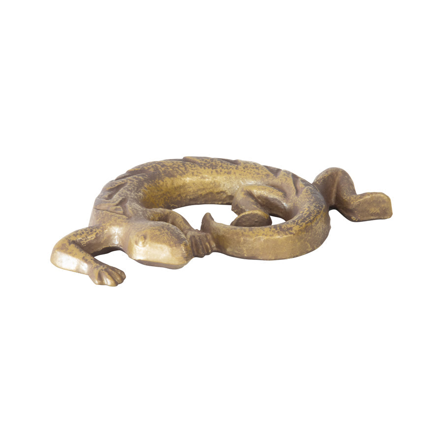 Curled Up Gecko Paperweight/ Décor 11x2x17cm