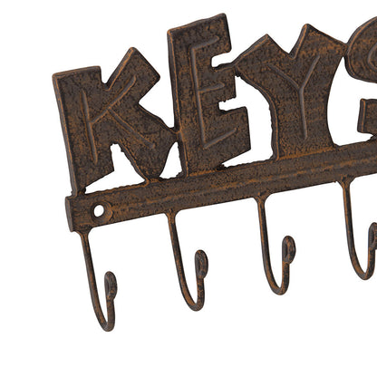 Cast-Iron Trendy Wall Hanging Key Hooks 17x4x12cm