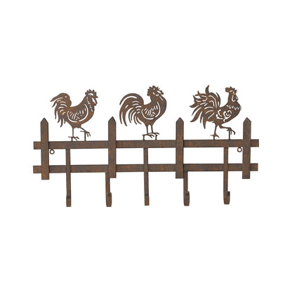 Chook Family 5-Hooks Wall Hanging 56x5.8x30cm