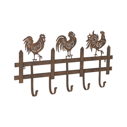 Chook Family 5-Hooks Wall Hanging 56x5.8x30cm