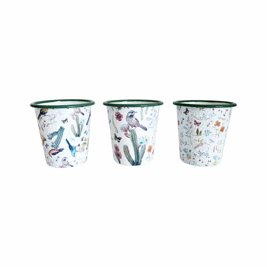 Birds & Butterflies Pot Planters - Set of 6