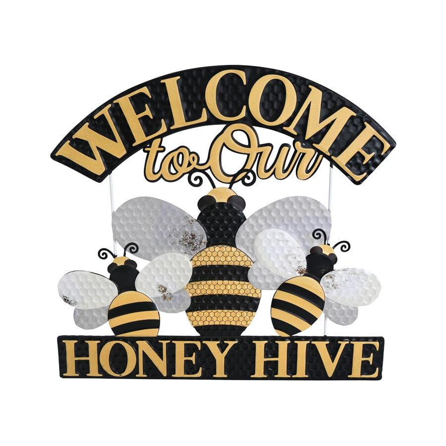 Welcome To Our Honey Hive Wall Sign