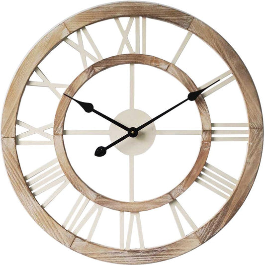 XL Hamptons Double-Frame Floating WallClock