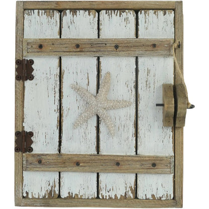 Handcrafted Wall Hanging Beach House Keybox 22x6x3cm