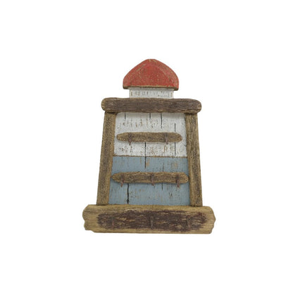 HandcraftedWall Hanging Lighthouse w/5 Hooks 30x5x38cm