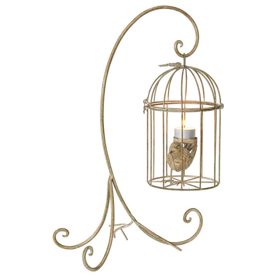 Birdcage on Stand Candleholder 18x28x42.5cm