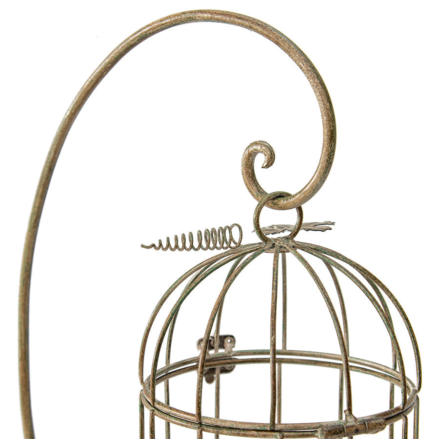 Birdcage on Stand Candleholder 18x28x42.5cm