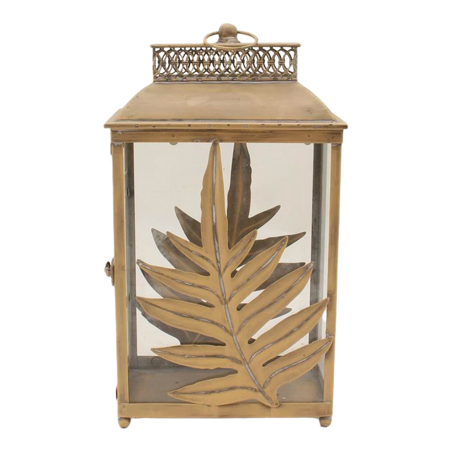 Lustre Leaf Lantern 26x16x44.5cm