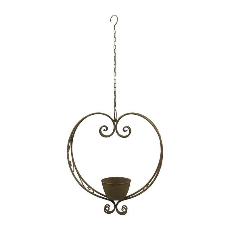 Hanging Heart Planter/Birdfeeder 42x13x47cm