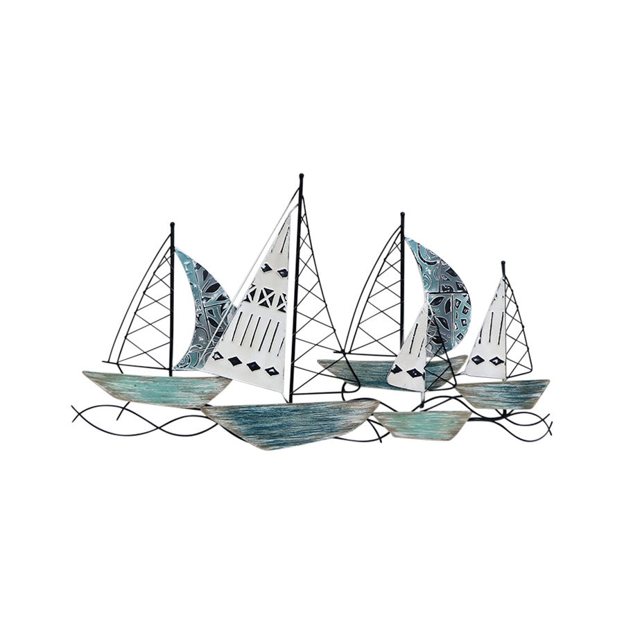 XL Sailboats Wallart 90x3.5x52cm