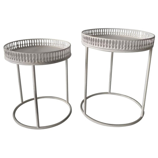 Set/ 2 Nested Martinique Side Tables 39x47/35x42cm