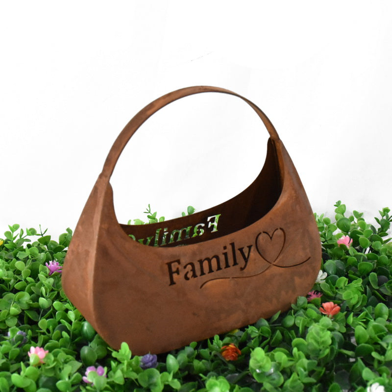 Family' Bag Planter/Decorative Storage 24x10x23cm