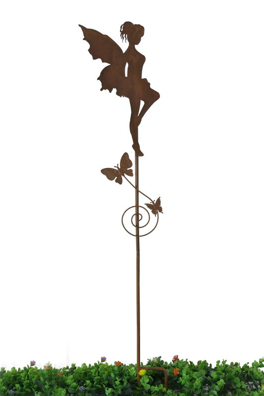 Set/2 Asst Fairy 100cm Garden Stakes 20x100/17x100cm