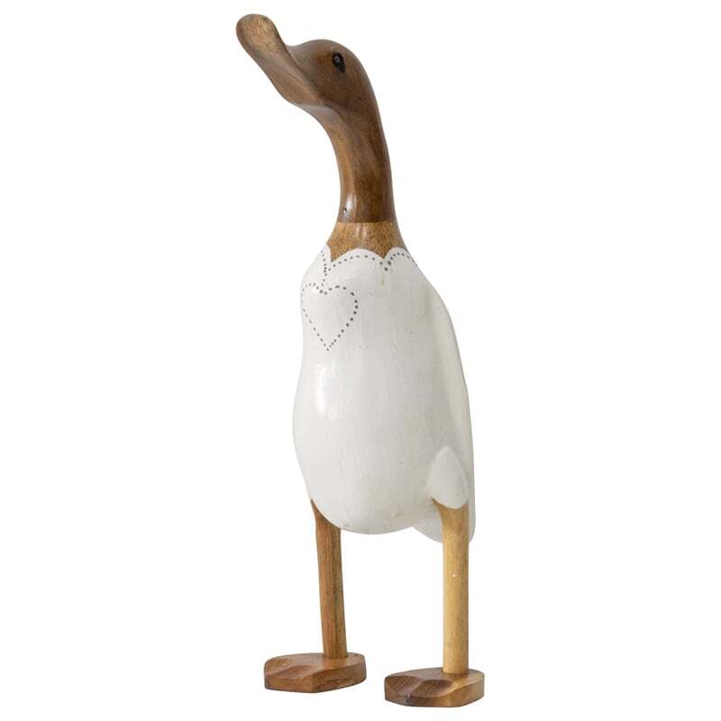 Hand-carved Mum Dressed-Up Duck 10x16x30cm