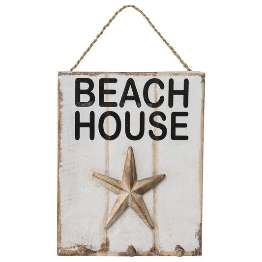 Handmade 'Beach House' 3D Sign Wall Art