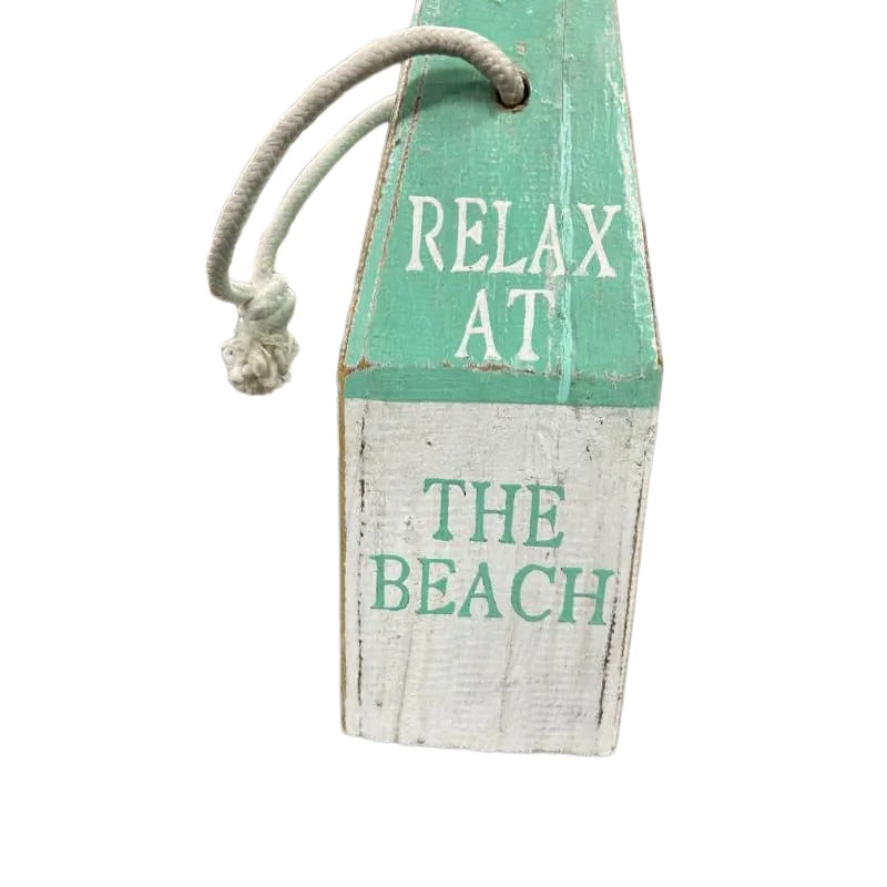 Handcrafted Sky Blue Beach House Door Stop 13x13x30cm