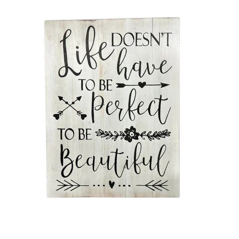 Life Beautiful Wall Art 30x3x40cm