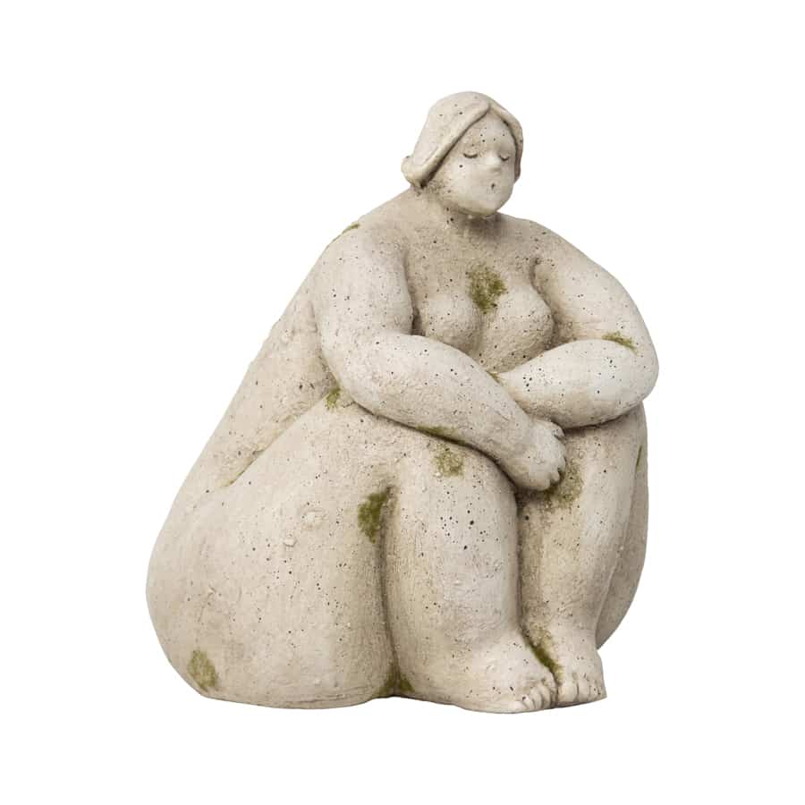 Sitting Lady Garden Statue 27x30x34cm