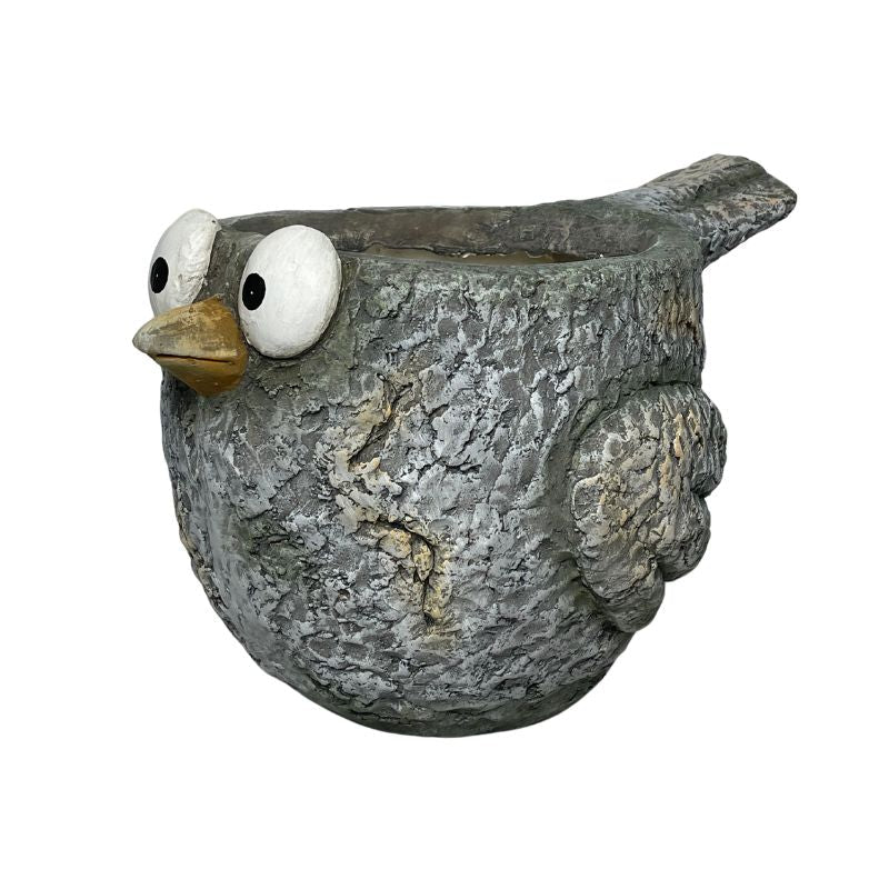 Curious Bird Planter W/ Hole & Plug 41x26x24cm