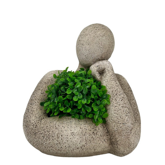 Arty Elegant Pose Planter w/Hole + Plug 22x16x24cm