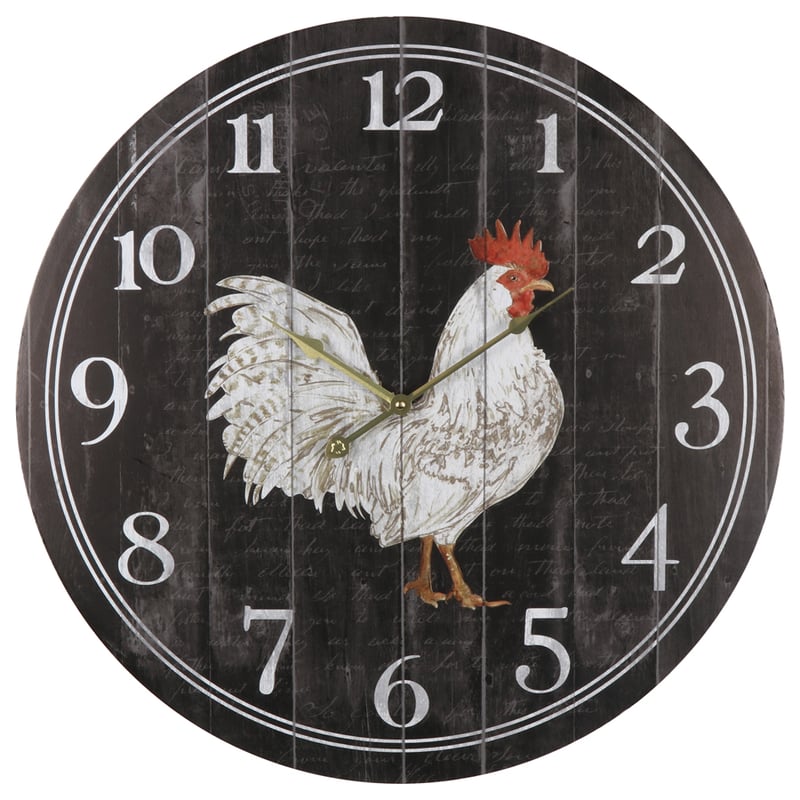 60cm Chook Wall Clock 60x4.5cm