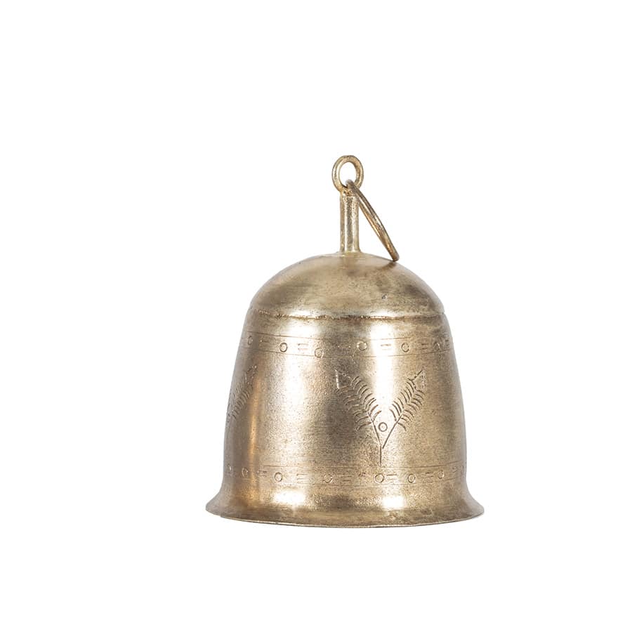 Antiq Gold Vintage Etched Bell-Small 8x10cm(2/48)