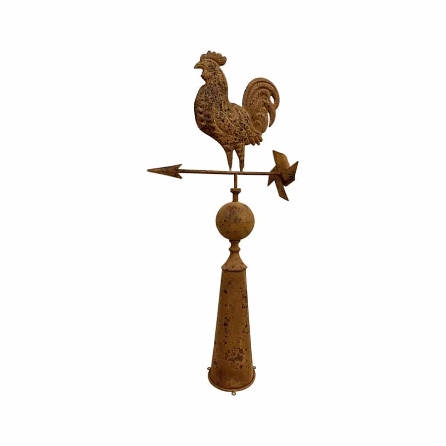 Rust Rooster Weather Vane 46x15x97cm