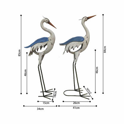 Set/2 Asst Egret Crane Couple 41x13x84/34.5x17x87cm