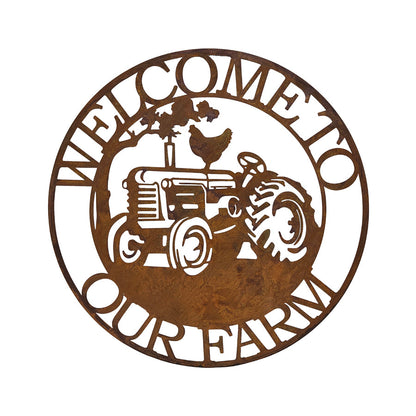 Welcome to Our Farm Laser-Cut Wall Art 60x0.65cm