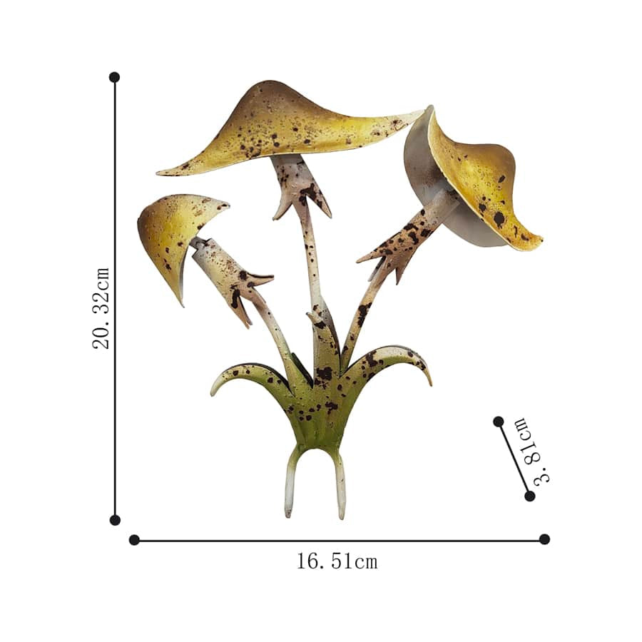 Mushroom Bunch Garden Stake 16.5x4x20.5cm