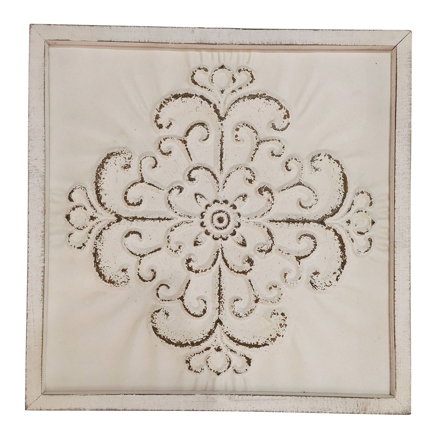 French Provincial Fleur Square Wall Art 60x2.5x60cm