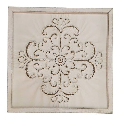 French Provincial Fleur Square Wall Art 60x2.5x60cm