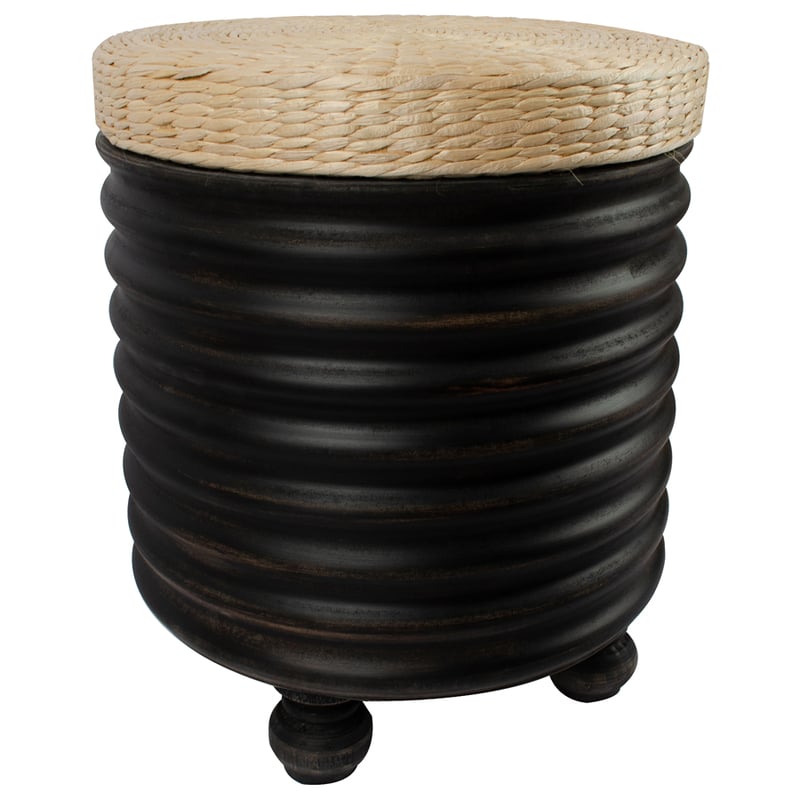 Nero Wave Stool / Side Table 40x40x45cm