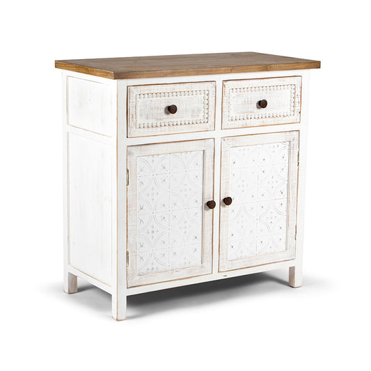 Chateau Double Door & Drawer Cabinet 80x40x80cm