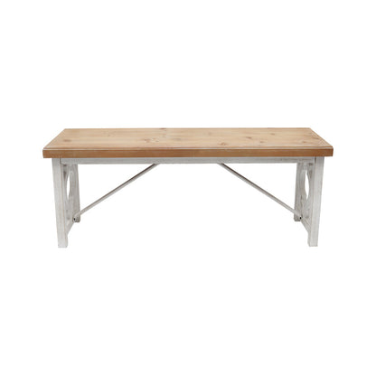 Lorette French Quatrefoil Bench