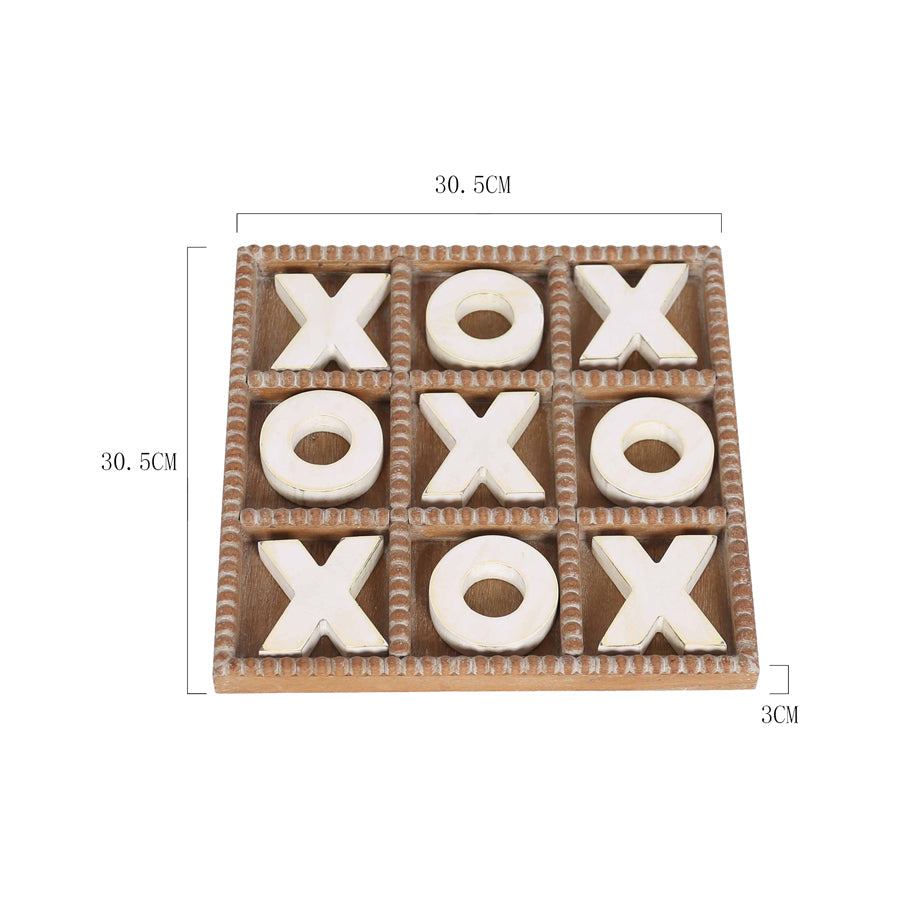 Hamptons Style Noughts & Crosses 30.5x30.5x5.3cm