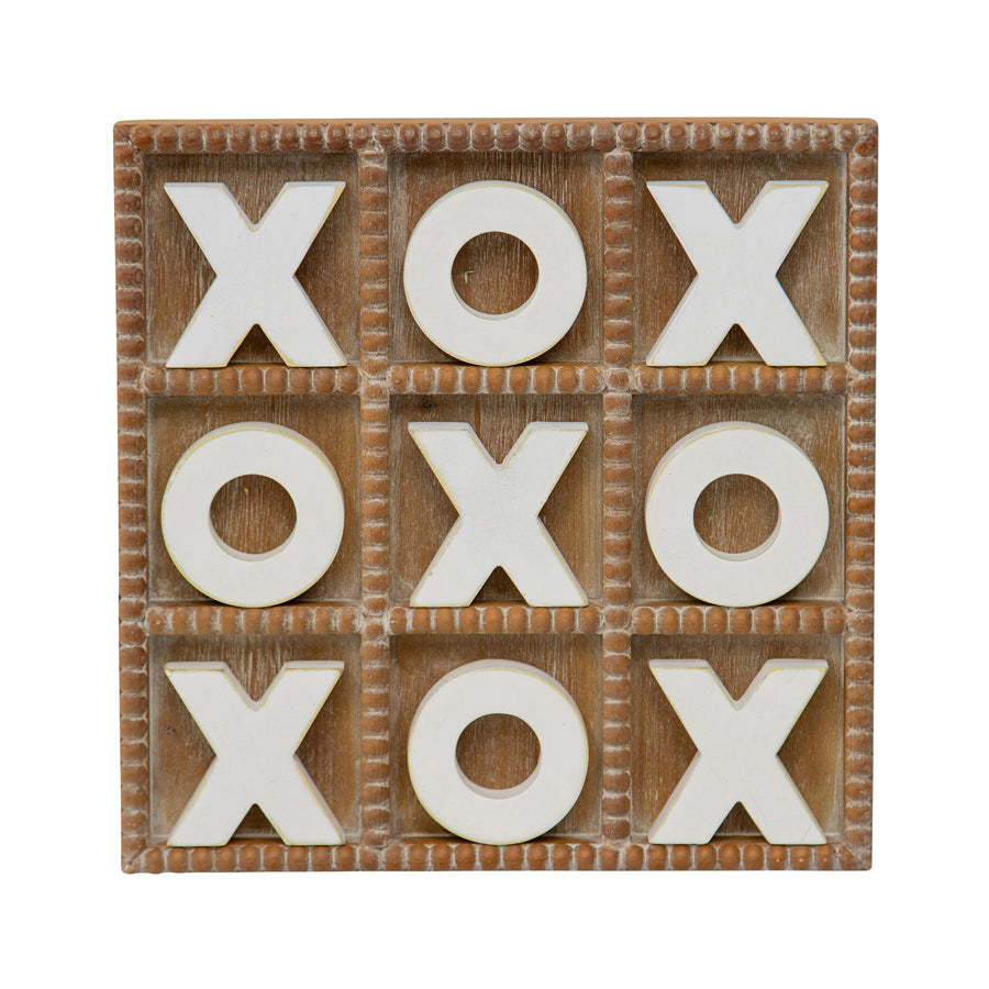 Hamptons Style Noughts & Crosses 30.5x30.5x5.3cm