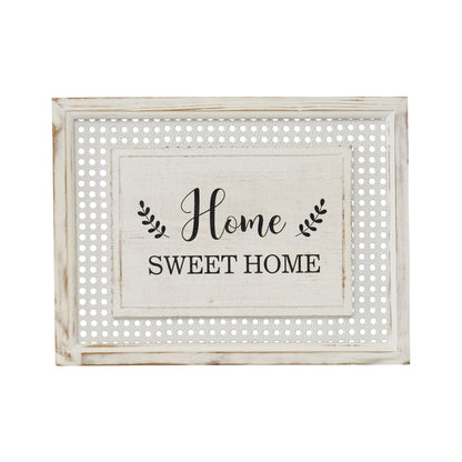 Hamptons Style 'Home Sweet Home' Wall Art 40x2.5x30cm