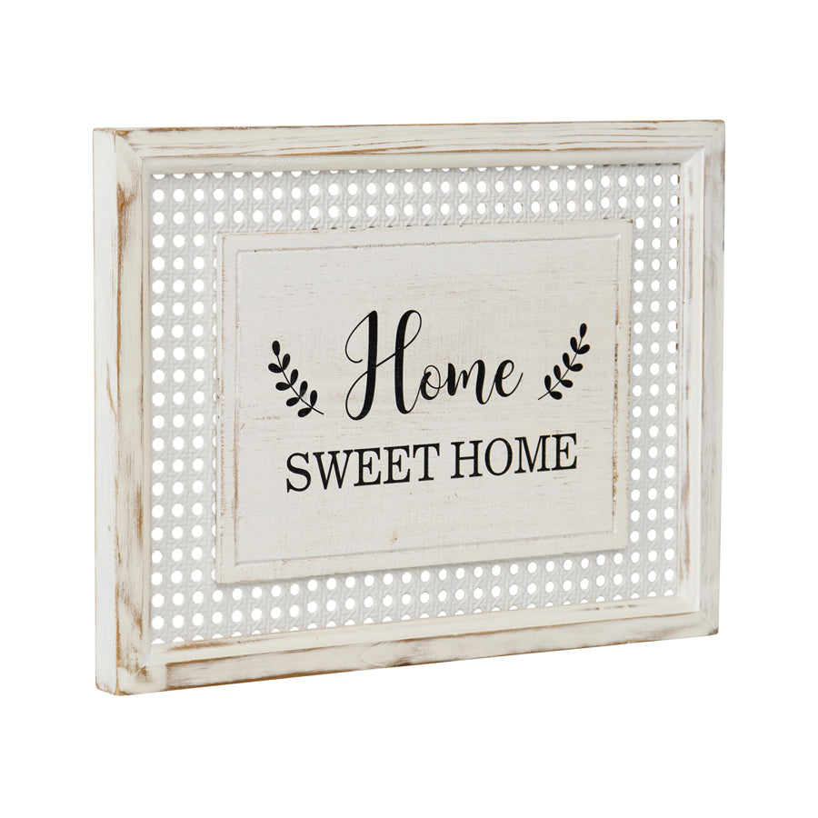 Hamptons Style 'Home Sweet Home' Wall Art 40x2.5x30cm