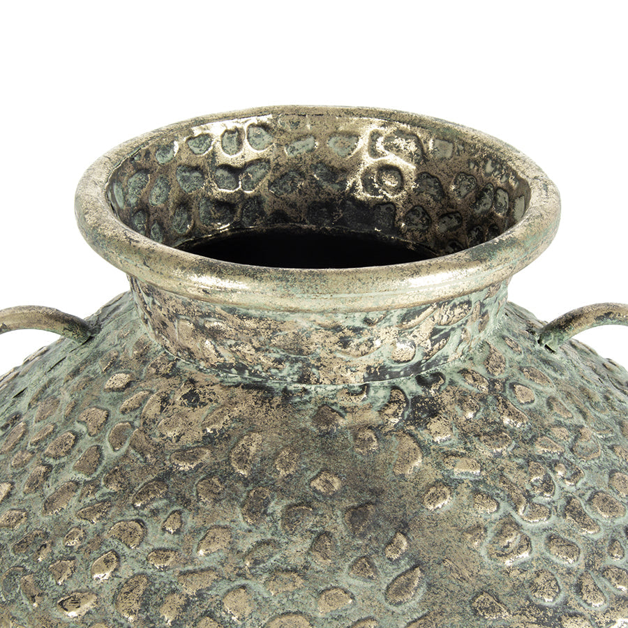 Hammered Urn-Antique Gold 30x36cm