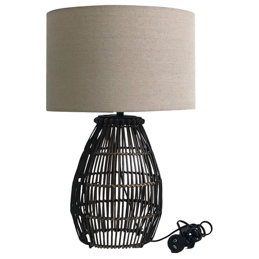 Emporium Rattan Table Lamp 35x35x56cm